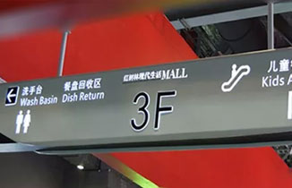 商場里面有哪些標識導視系統？